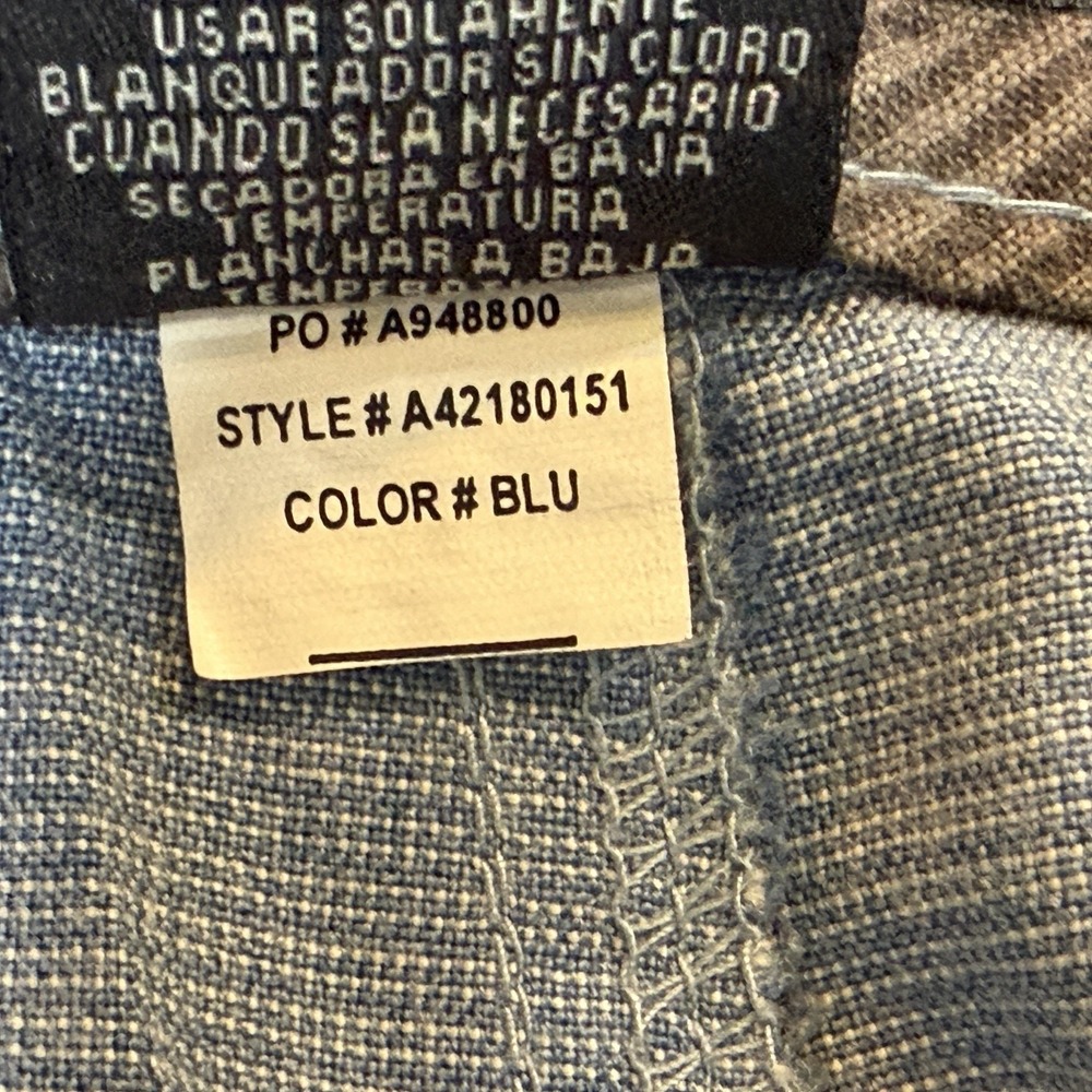 O'Neill Chino Shorts Mens Size 40 Light Blue Pin Stripe Flat Front Preppy - Picture 7 of 7